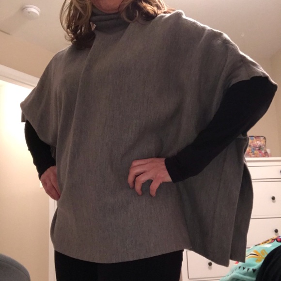 Ann Taylor Turtleneck Poncho Sweater - Picture 1 of 8